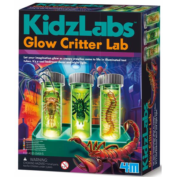 8503469 4M 00-03469 Aktivitetspakke, Glow Critter Lab Kidz Labs, 4M