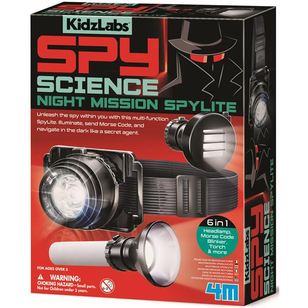 8503463 4M 00-03463 Aktivitetspakke, Night Mission Spylite Spy Science, Kidz Labs, 4M