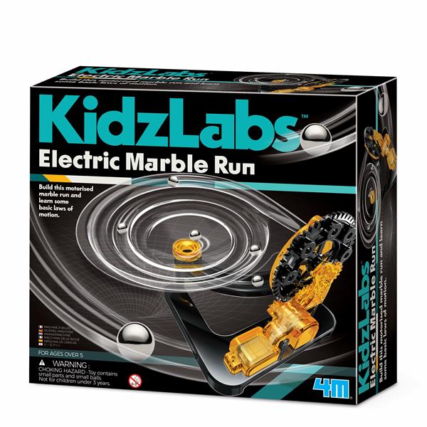 8503456 4M 00-03456 Aktivitetspakke, Electric Marble Run Kidz Lab, 4M