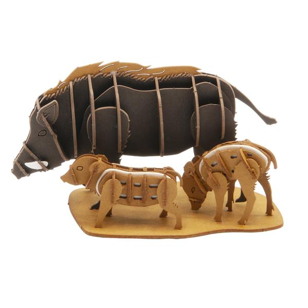 11713   3-D Paper Model Villsvinfamile Wild boar family, Fridolin