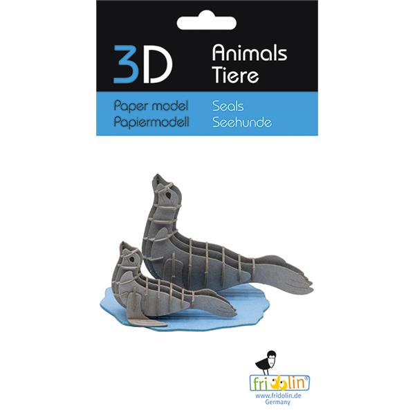 11748   3-D Paper Model Sel Seals, Fridolin