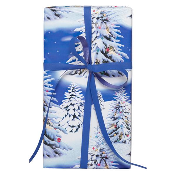 9421927 Hedlunds 14341-57 Gavepapir Blue Trees 57cm Diskrull 7 kg  | 154m | Jul