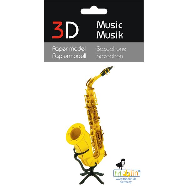 11568   3-D Paper Model Saksofon Electric guitar, Fridolin