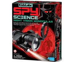 8503462 4M 00-03462 Aktivitetspakke, Light Up Monocular Spy Science, Kidz Labs, 4M