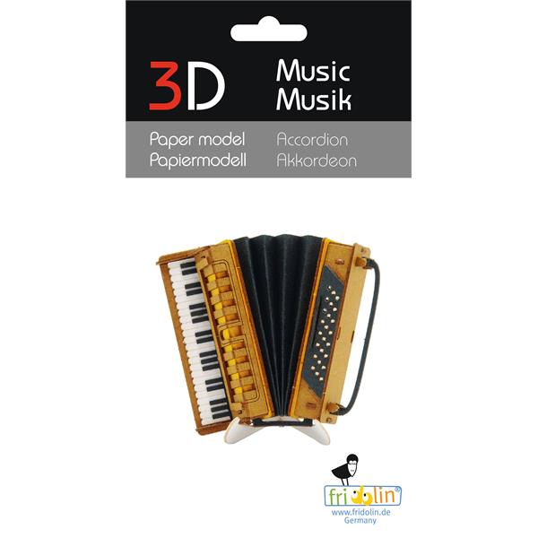 11569   3-D Paper Model Trekkspill Electric guitar, Fridolin
