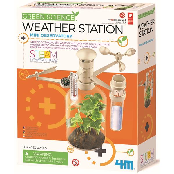 8503279 4M 00-03279 Aktivitetspakke, Weather station Green Science, 4M