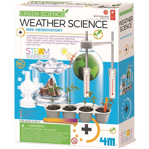 8503402 4M 00-03402 Aktivitetspakke, Weather Science Green Science, 4M