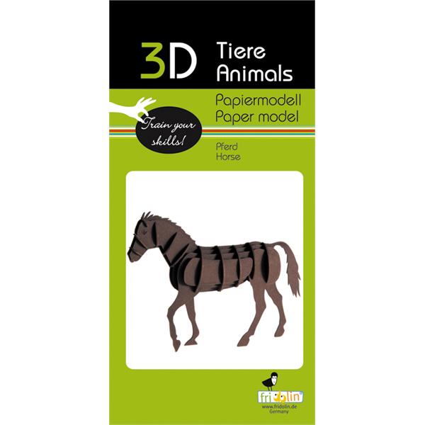 11616  11616 3-D Paper Model hest Horse, Fridolin