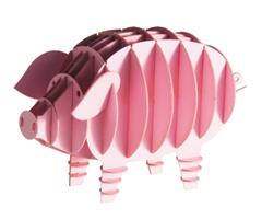 11618  11618 3-D Paper Model gris Pig, Fridolin