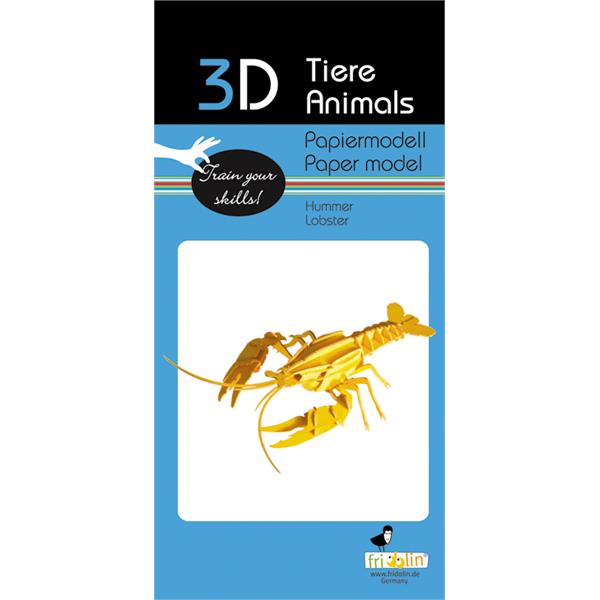 11629  11629 3-D Paper Model hummer Lobster, Fridolin