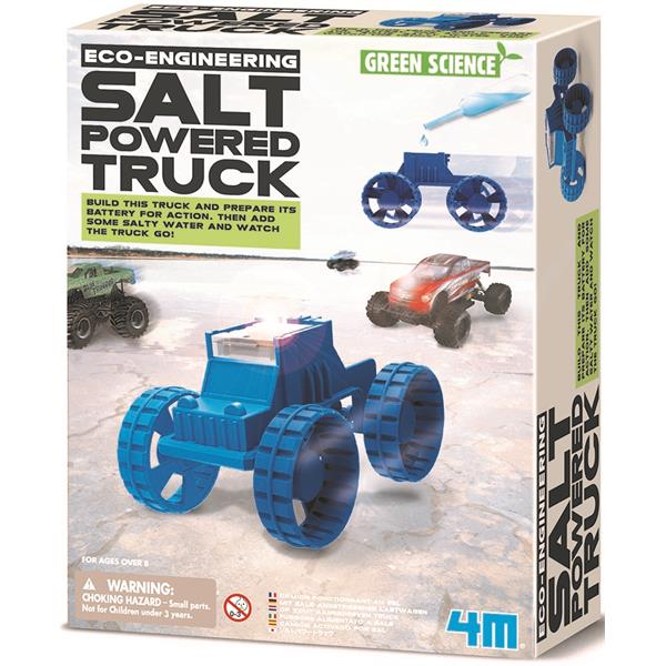 8503409 4M 00-03409 Aktivitetspakke, Salt Powered Truck Green Science, 4M