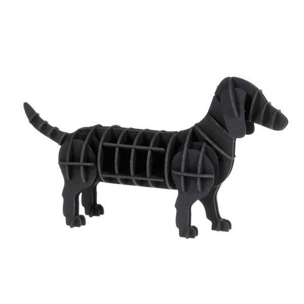 9422782  11610 3-D kartong Model Dachs Dog, Dachs, Fridolin