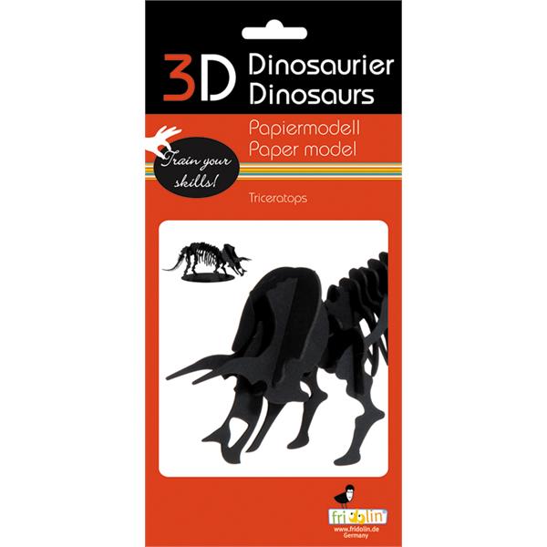 11643  11643 3-D Paper Model Triceratops Fridolin