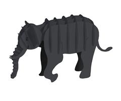 11611  11611 3-D Paper Model elefant Elephant, Fridolin