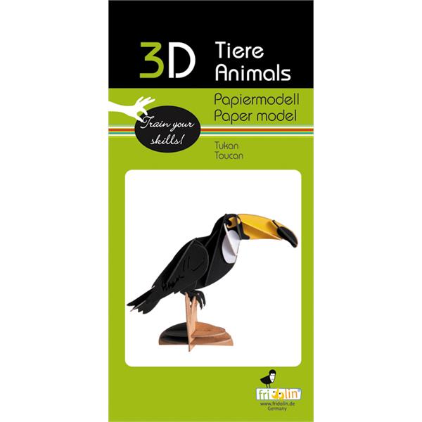 11621  11621 3-D Paper Model tukan Toucan, Fridolin