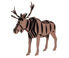 11614   3-D Paper Model elg Moose, Fridolin