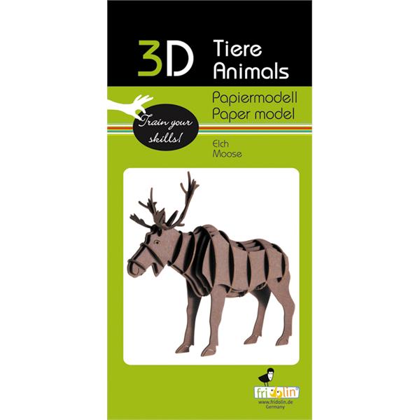 11614   3-D Paper Model elg Moose, Fridolin