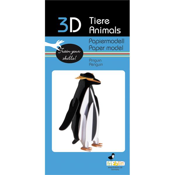 11626  11626 3-D Paper Model pingvin Penguin, Fridolin