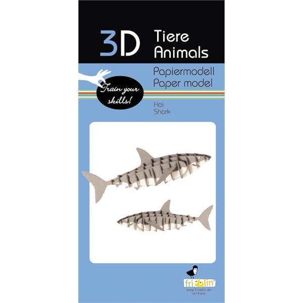 11633  11633 3-D Paper Model hai Shark, Fridolin