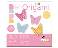 11376   Origami-kids, sommerfugl, 15x15cm, 4 ass Fridolin