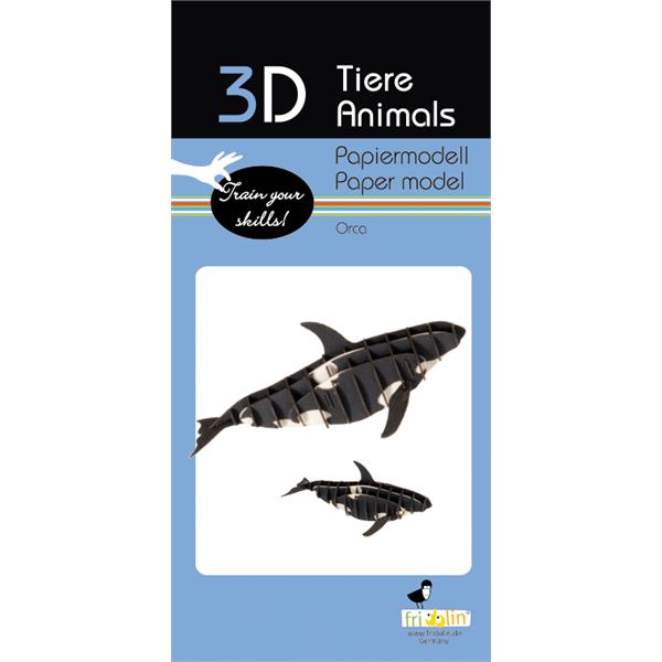 11634  11634 3-D Paper Model spekkhogger Orca, Fridolin