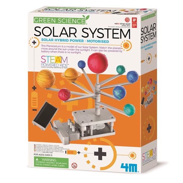 8503416 4M 00-03416 Aktivitetspakke, Motorised Solar System Green Science, 4M