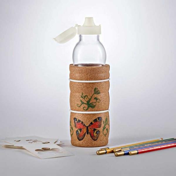 9424294 Nature's Design 8820 Bottle to goTHANK YOU - Kids hvit flower of life 0,3 liter