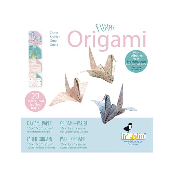 11314   Origami, Fugler, 15x15cm, 4 ass.design Fridolin