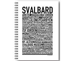 NOWALL9170   Notatbok, spiral, A5, SVALBARD Blanke ark, Wallstars