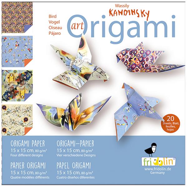 11357  11350 Origami, Kandinsky, 15x15cm, 4 ass. desi Fridolin