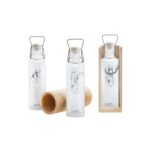 9426500 Nature's Design 9010 Alpine Water Bottle CAPRICORN vannflaske 0,6 liter i glass med motiv