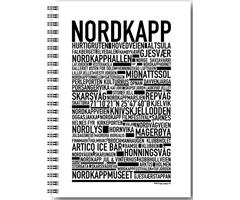 NOWALL9764   Notatbok, spiral, A5, NORDKAPP Blanke ark, Wallstars