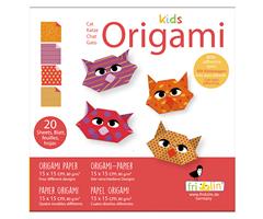 11371   Origami-kids, katt , 15x15cm, 4 ass. des Fridolin