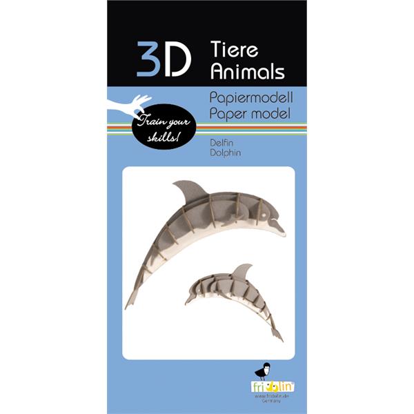 11632  11632 3-D Paper Model delfin Dolphin, Fridolin