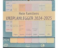 931324 Hippo 9313 Kalender, Ukeplanlegger 2024/2025 Milj&#248;merket, Hippo, Resirkulert papir