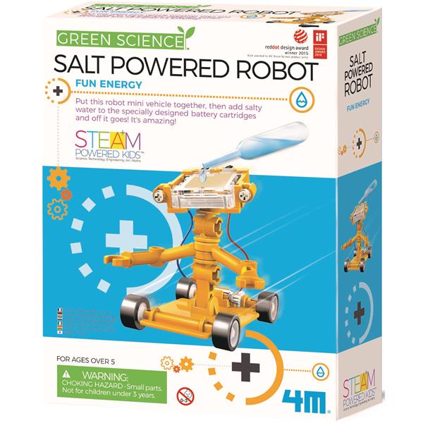 8503353  00-03353 Aktivitetspakke, Saltdrevet Robot Green Science, 4M