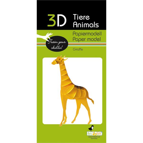 11619  11619 3-D Paper Model sjiraff Giraffe, Fridolin