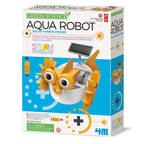 8503415  00-03415 Aktivitetspakke, Aqua Robot Green Science, 4M