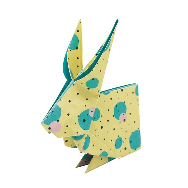 11319   Origami, Kaniner, 15x15cm, 4 ass.design Fridolin