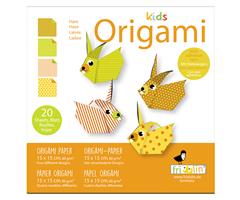 11375   Origami-kids, kanin, 15x15cm, 4 ass.des Fridolin