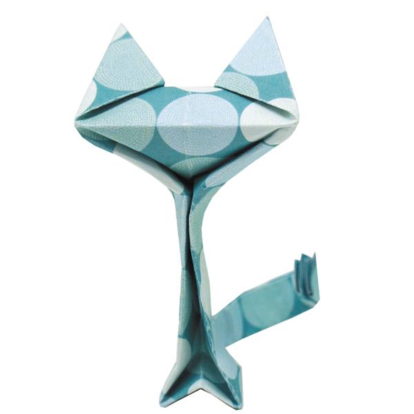 11312   Origami, Katter, 15x15cm, 4 ass. design Fridolin